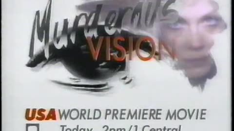 August 8, 1990 - USA Network Promos for 'I'm Dangerous Tonight' & 'Murderous Vision'