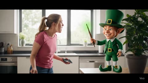 You're mischievous Leprechaun zaps you back in time....AGAIN