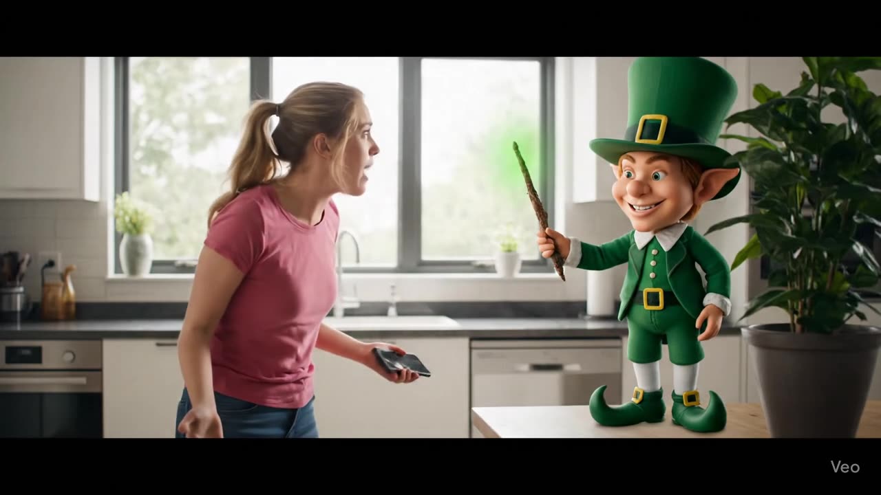 You're mischievous Leprechaun zaps you back in time....AGAIN
