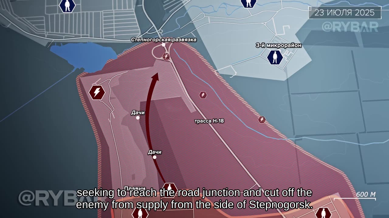 🇷🇺 🏹 🎣 Rybar’s Analysis: Battles near Stepnogorsk