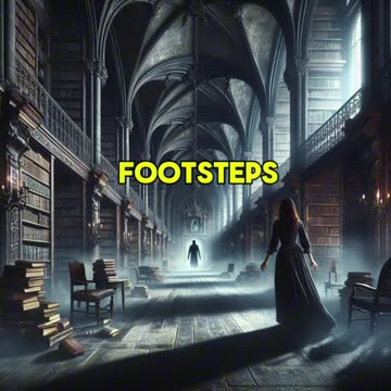 Alone in the old library!!😱#horrorstories