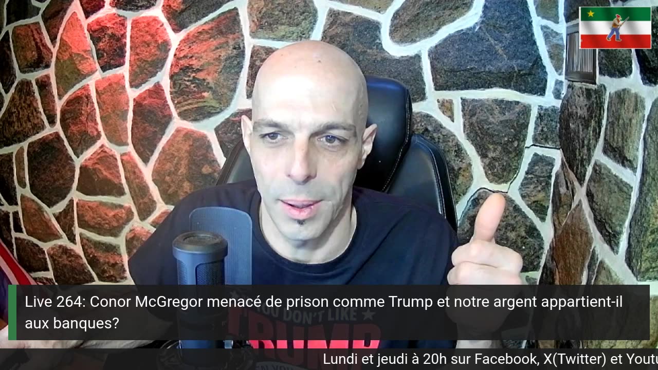 Live 264: Conor McGregor menacé de prison comme Trump + Notre argent appartient-il aux banques?