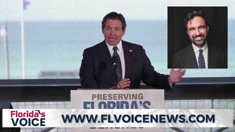🚨BREAKING: Governor of Florida Ron DeSantis warns NYC about voting for Mamdani: