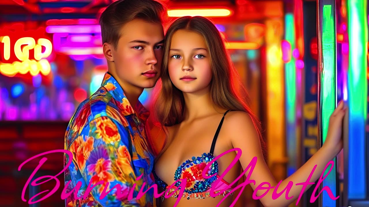 Electronic Music. Song Burning Youth