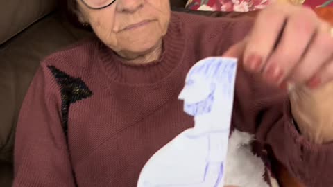 Look at the intimacy of the granddaughter with her grandmother!!
