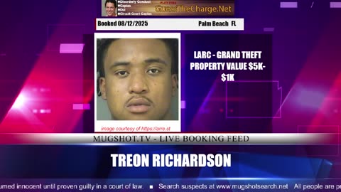 Mugshot TV - Live Arrest Booking Video Stream