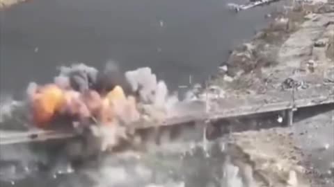 Ukrainians Destroy Remaining Bridge Over the Konka River