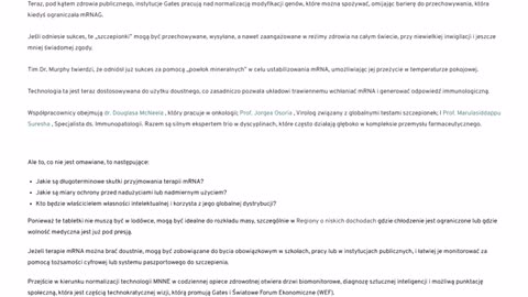 z Billem Gatesem wzywają do wprowadzenia nowych szczepionek mRNA w formie tabletek doustnych