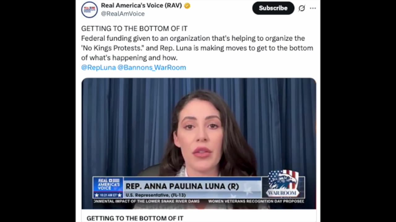 Steve Bannon w/Guest Rep. Anna Paulina Luna ON Funding the Prostest/Riot In The US