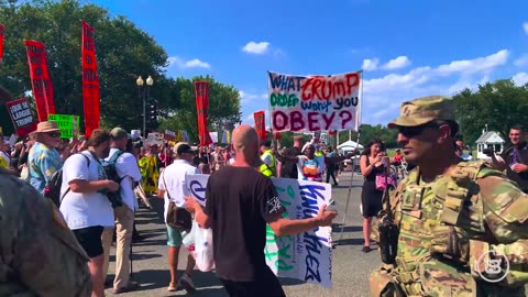 BlazeTV ⚡ "FREE DC!" - Protesters HARASS National Guard in DC
