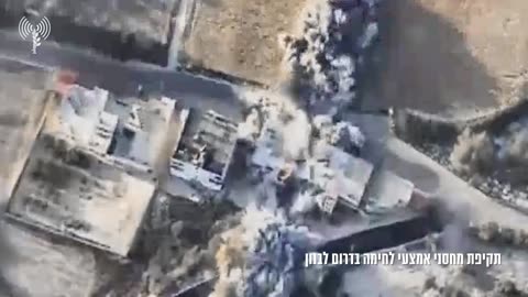 The IDF announces that it has completed a wave of airstrikes against Hezbollah
