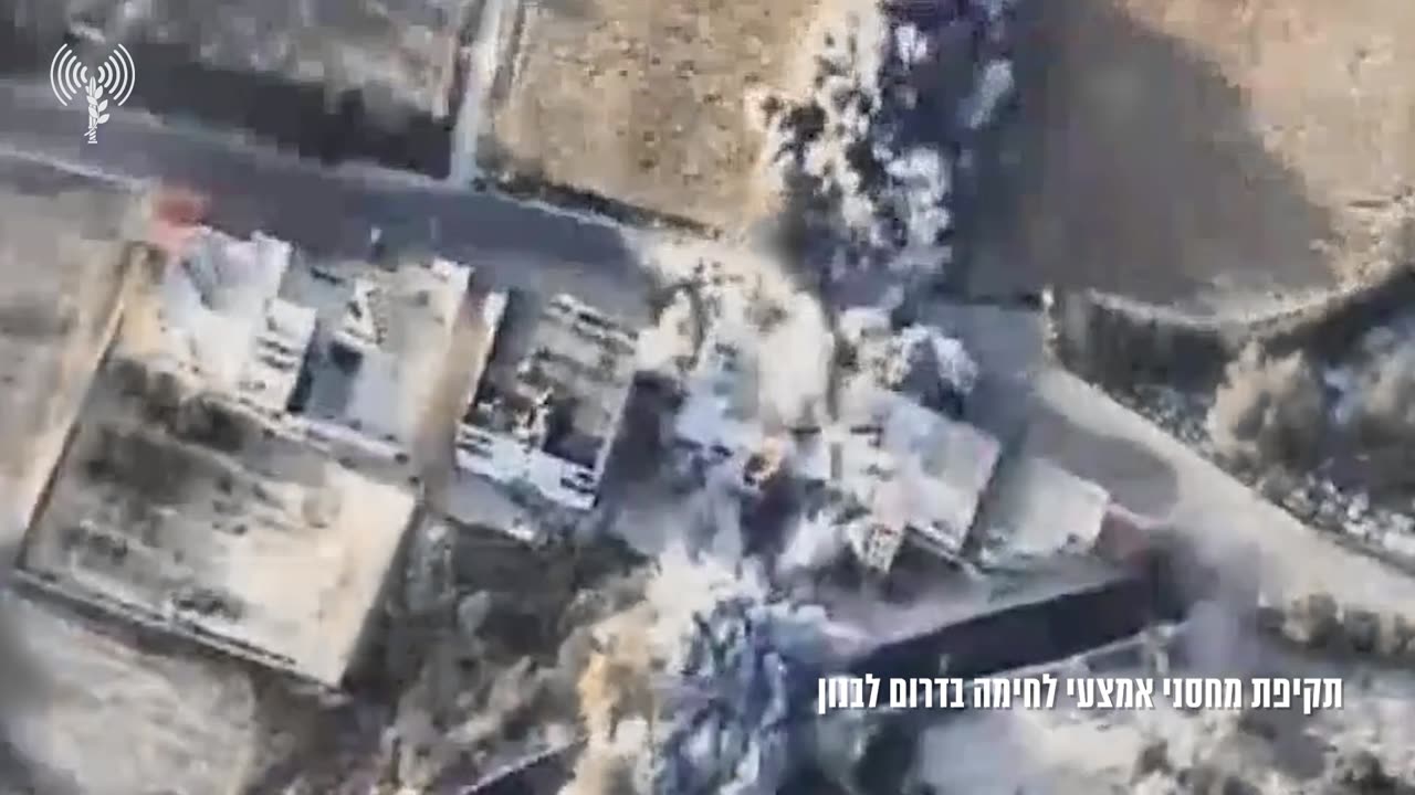 The IDF announces that it has completed a wave of airstrikes against Hezbollah