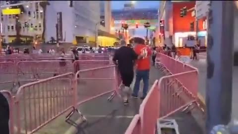 A MAGA decided to wear his MAGA hat and a Nazi shirt to a punk festival