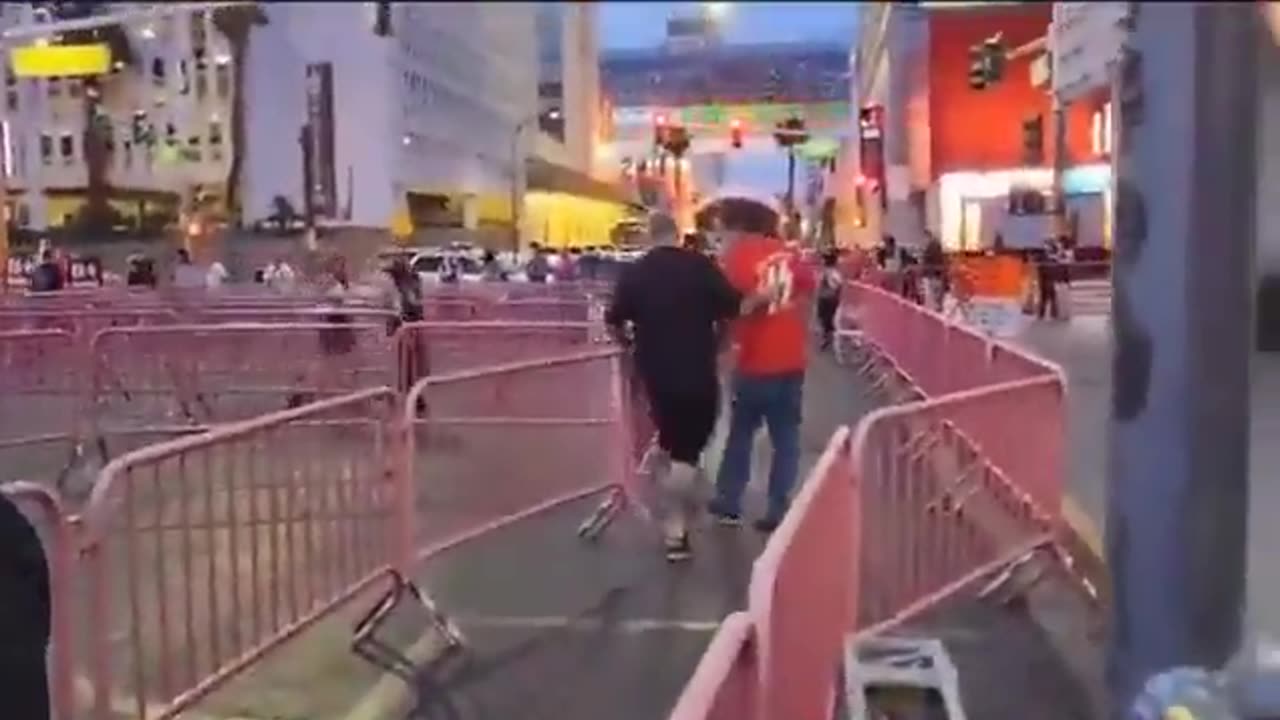 A MAGA decided to wear his MAGA hat and a Nazi shirt to a punk festival