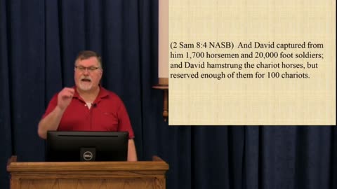 2 Sam 8 & 9 - David see's that the necessities of life are provided for Mephibosheth. Why? 2023