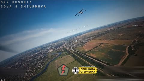 🦅❌ Soldiers of the 5th OSH Brigade shot down a new V2U AI kamakaze drone!