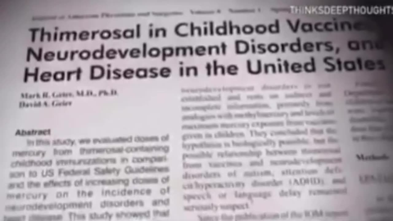 "Thimerosal Mercury Is Immensely Toxic & Must Be Stopped Because It Causes Autism."