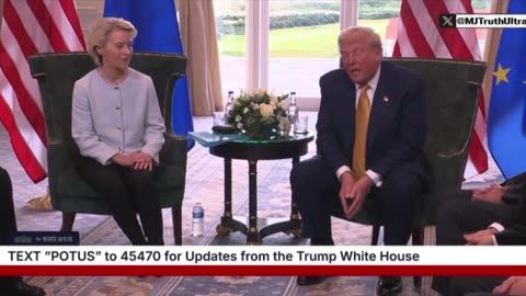 Trump with the President of the European Commission