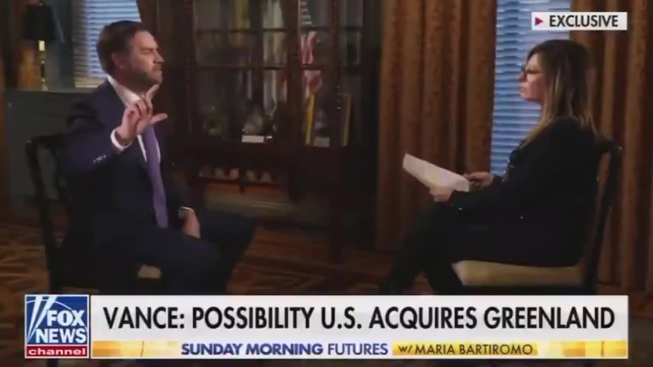 π¨πΊπΈ U.S. VICE PRESIDENT TALKS ABOUT GREENLAND U.S.