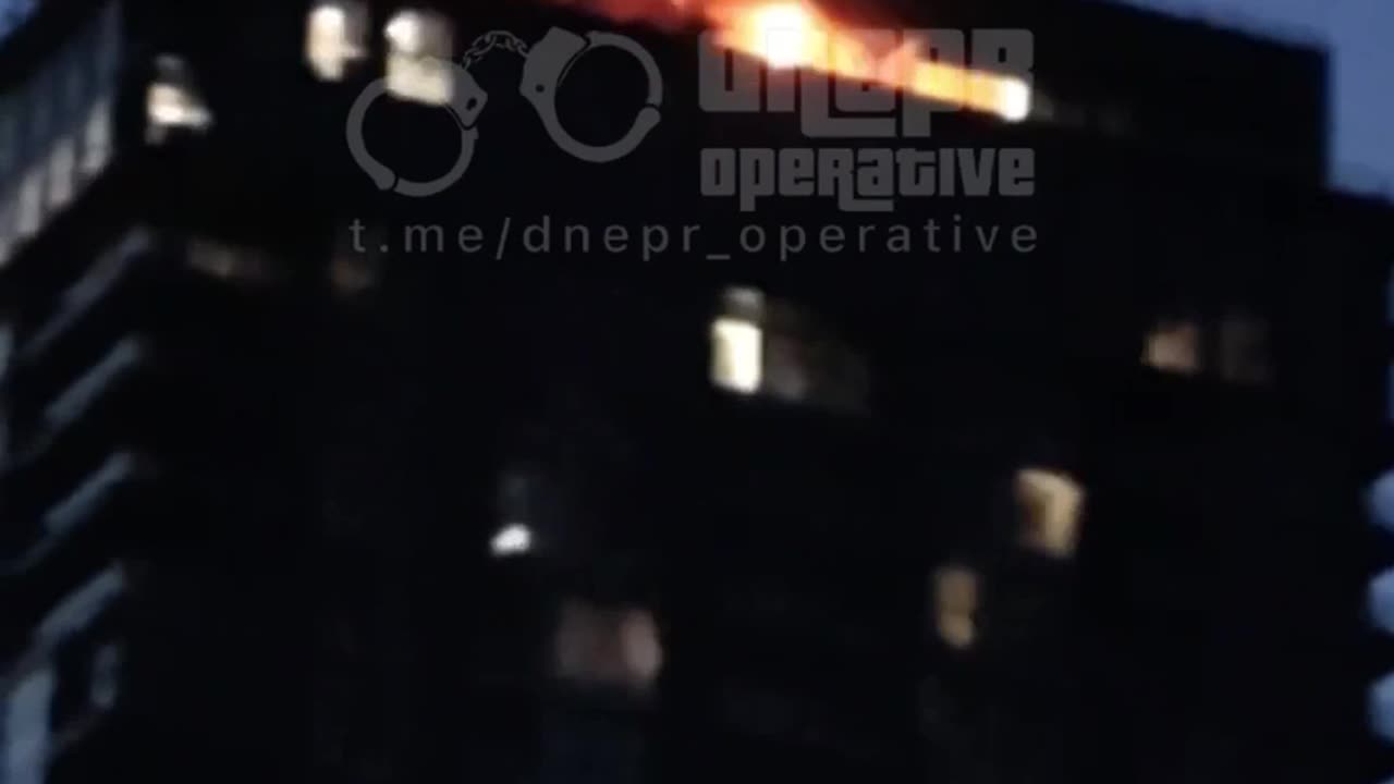 Russian Missile Strike on a Highrise Building in City of Dnipro(Prewar Pop.1 Million)