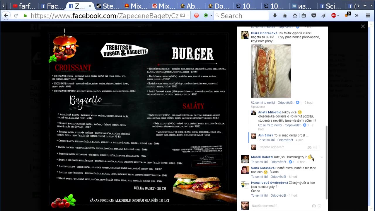 Pseudorecenze na Třebíčské Zapečené Bagety... ó pardón, Trebitch Baguettes