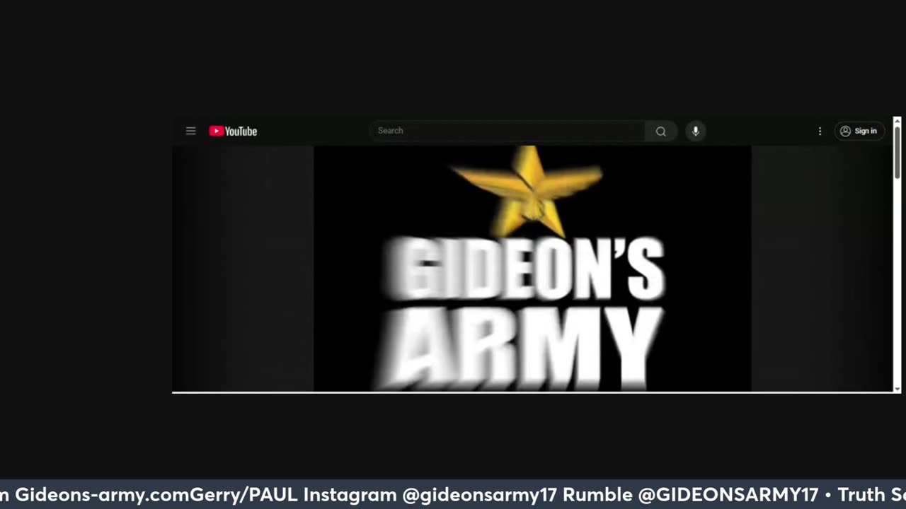 GIDEONS ARMY FRIDAY LIVE @ 930 A EST