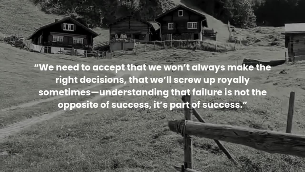 We need to accept that we won’t always make the right decisions ...