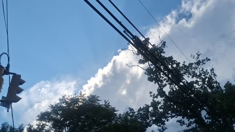"Clouds" coming through the atmosphere, limiting the direct light(3)