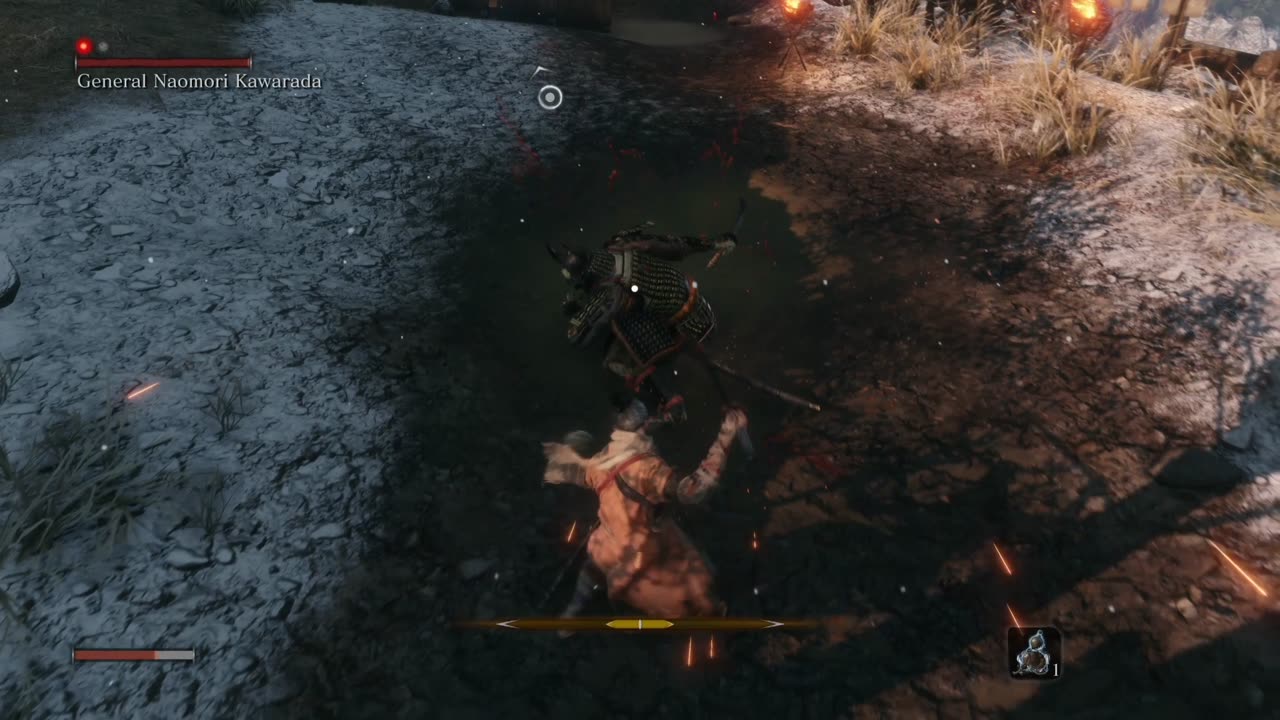 Sekiro vs General Naomori Kawarada (first mini boss) Xbox Series X