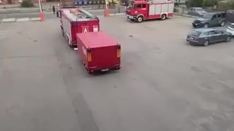 Z JRG Kościerzyna wyruszył zastęp GCBA wraz z zestawem pompowym