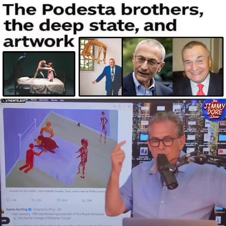 The Podesta brothers, deep state corruption, and so called, artwork.