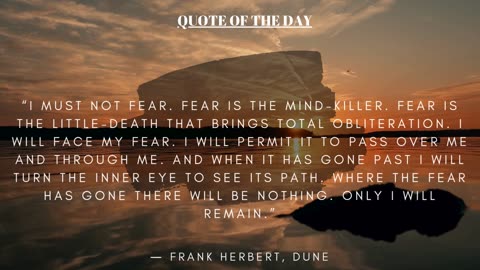 "QUOTE OF THE DAY"