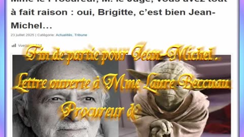 Fin de Partie pour Jean-Michel. Lettre ouverte à Mme Laure Beccuau, Procureur de Paris,