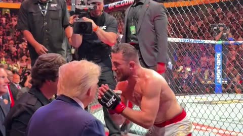 President Donald Trump x UFC Champ Merab Dvalishvil