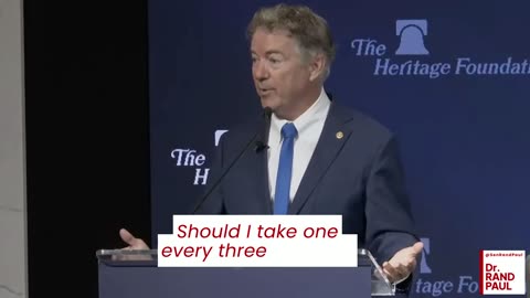 Dr. Rand Paul Keynotes at the Heritage Foundation
