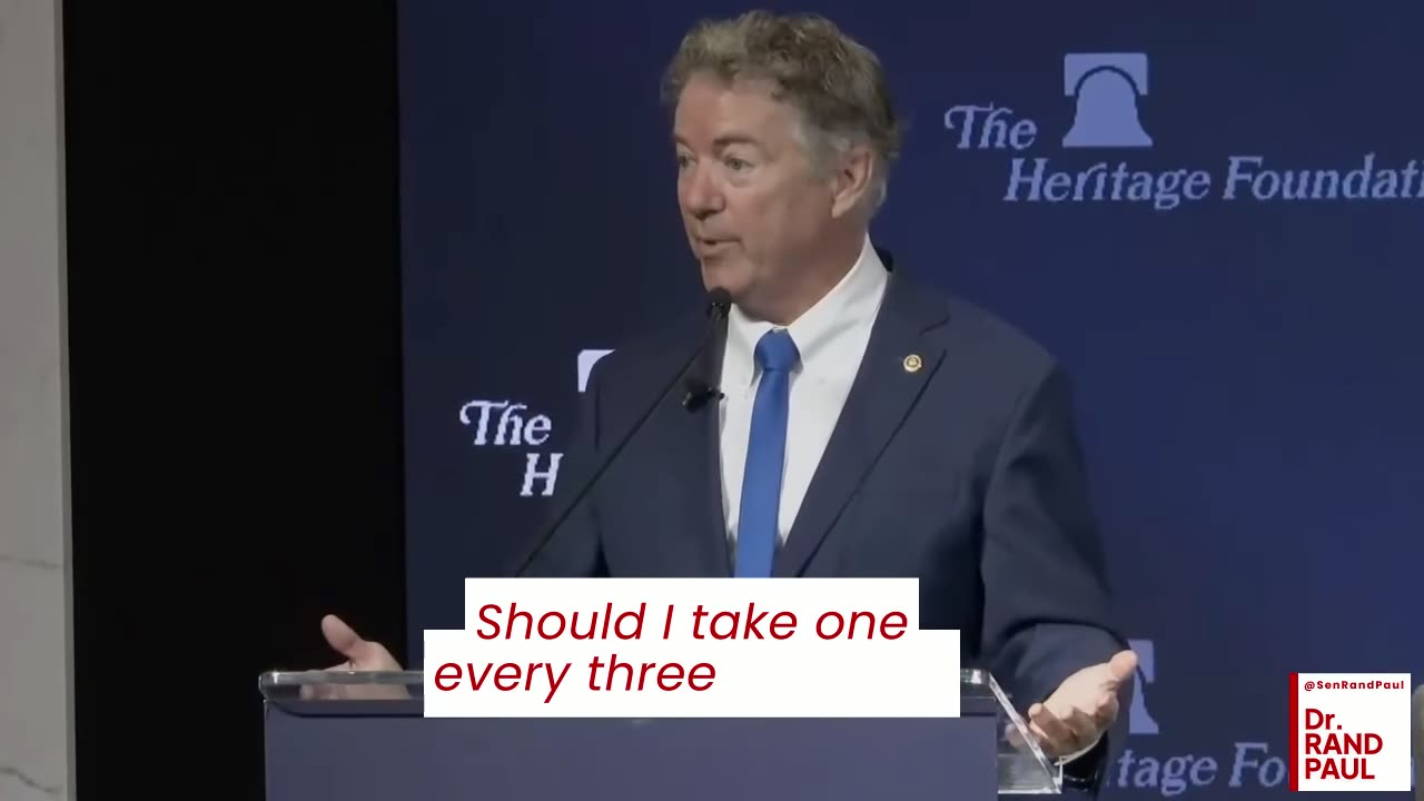 Dr. Rand Paul Keynotes at the Heritage Foundation