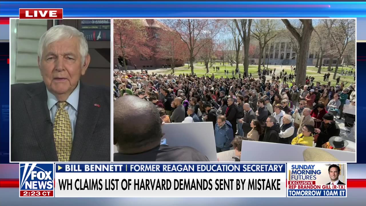 Bill Bennett on Harvard demands