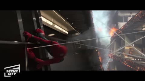 Spider-Man Homecoming: Ferry Fight Scene (TOM HOLLAND, MICHAEL KEATON SCENE) | With Captions
