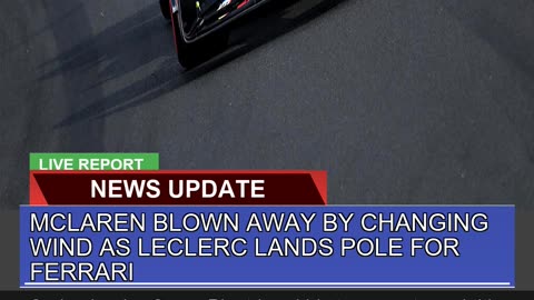 Mclaren Blown Away by Changing Wind as Leclerc Lan
