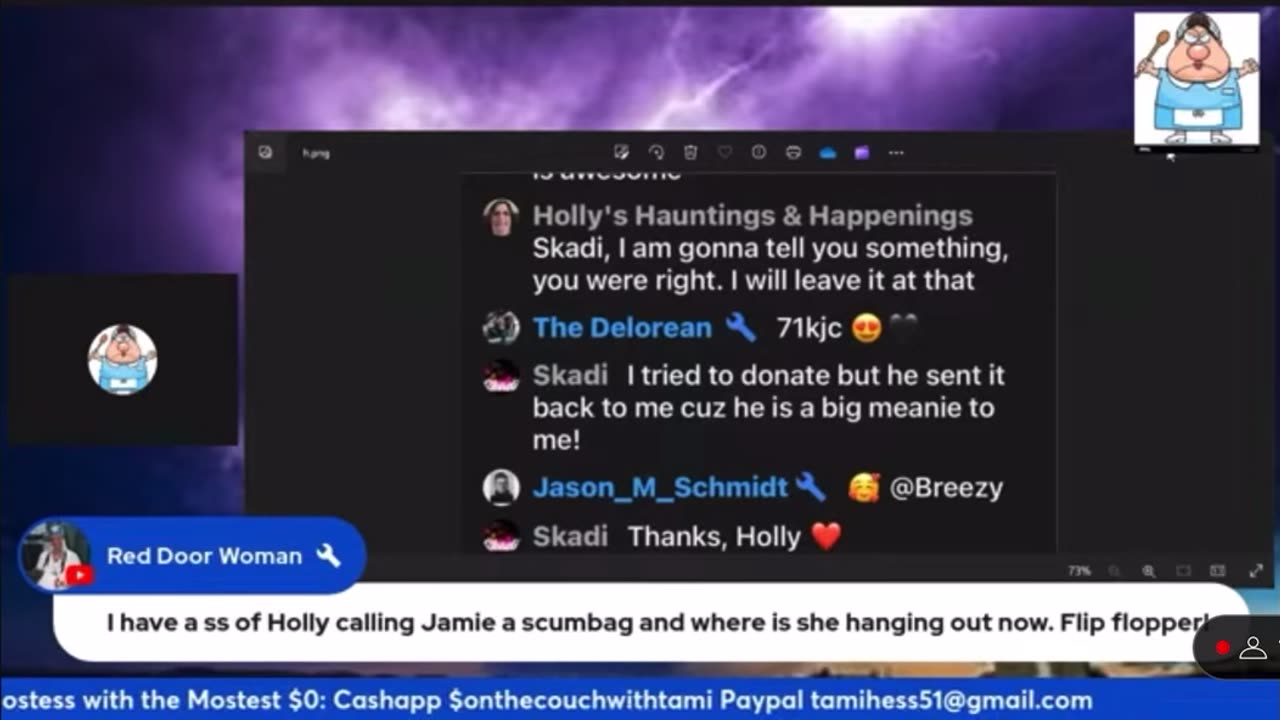 Holly sides with Skadi when Tami was going real life and doxxing her