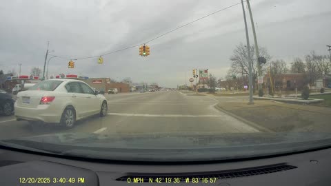 Roundtrip Drive From Levagood Area, Dbn; To Taj Cuisine Indian Pak Food, Garden City, MI, 12/20/25