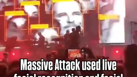 Massive Attack turning facial recognition into a live art statement