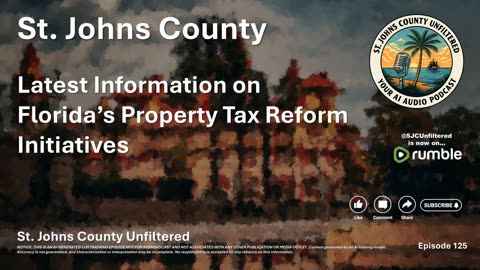 Episode 125 - Latest Information on Florida’s Property Tax Reform Initiatives