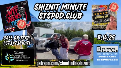SHIZNIT MINUTE 8.16.025-BT talks MEMPHIS WRESTLING !
