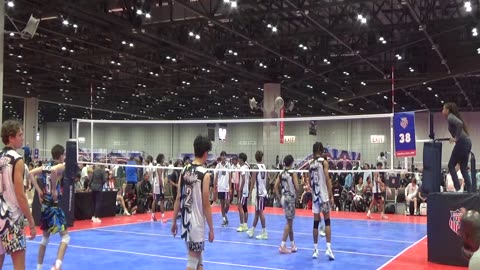 2025 AAU Boys National Volleyball Championships Riptide vs Kaimana B18 Black