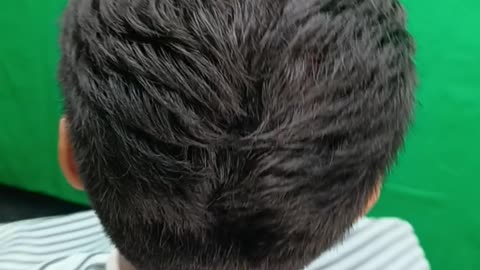 Before & After Curly Hair Slick Back