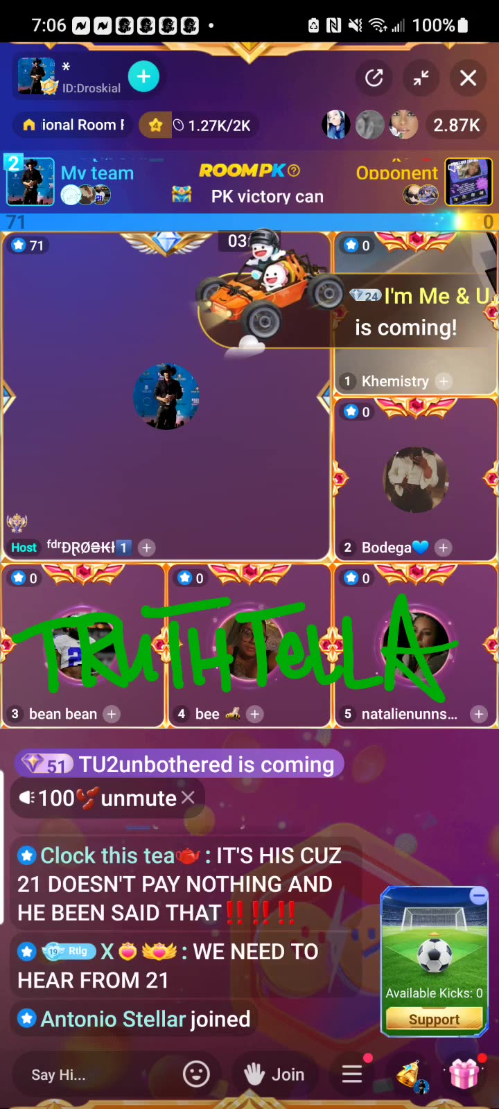 DROSKI PANEL ADDRESSING HIM BEATING UP 21BADBITCH & SHE LEAVING