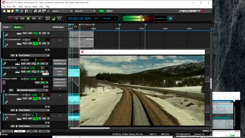 Heading North (Live Mixing of track with Train video)