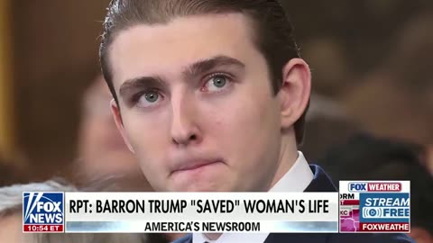 Barron Trump hailed as a hero for saving a girl's life