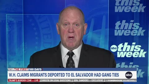 WATCH: Tom Homan Defends Tough Stance on Deportations, Even Under Legal Scrutiny